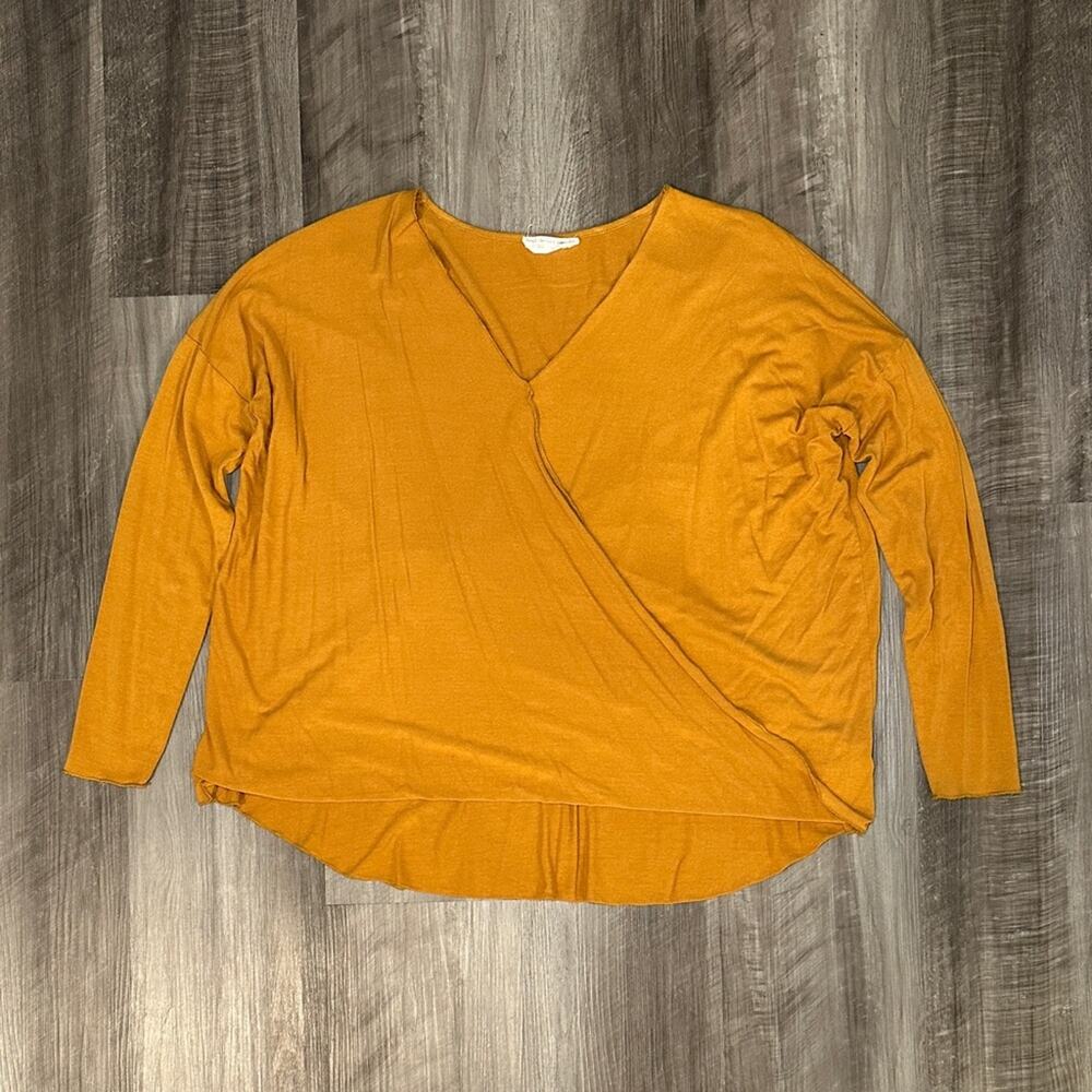 Double Zero Chandail Faux Wrap Rayon Blouse - Small